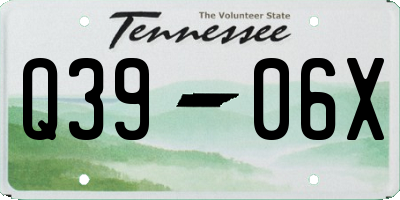 TN license plate Q3906X