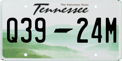 TN license plate Q3924M
