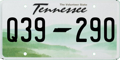 TN license plate Q3929O