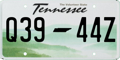 TN license plate Q3944Z
