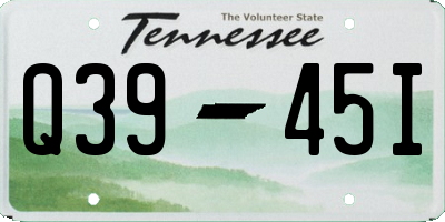 TN license plate Q3945I