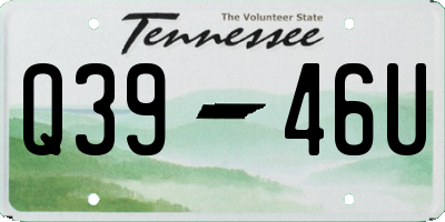TN license plate Q3946U