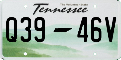 TN license plate Q3946V