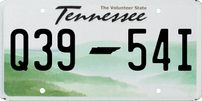 TN license plate Q3954I