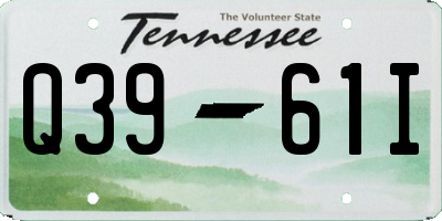 TN license plate Q3961I
