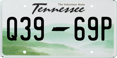 TN license plate Q3969P