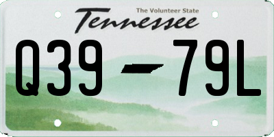 TN license plate Q3979L
