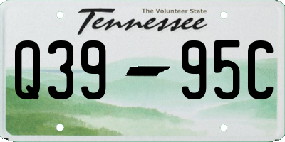 TN license plate Q3995C