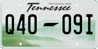 TN license plate Q4009I