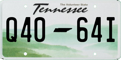 TN license plate Q4064I