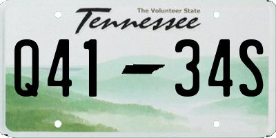TN license plate Q4134S