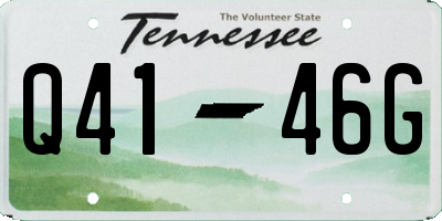 TN license plate Q4146G
