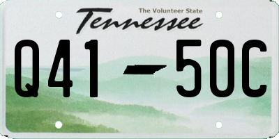 TN license plate Q4150C