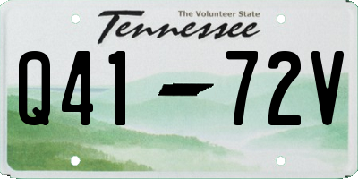 TN license plate Q4172V
