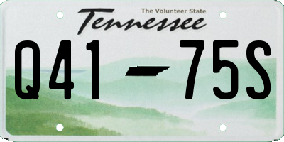 TN license plate Q4175S