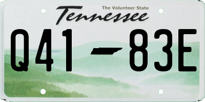 TN license plate Q4183E