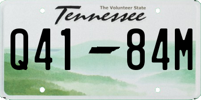 TN license plate Q4184M