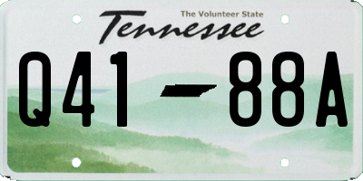 TN license plate Q4188A