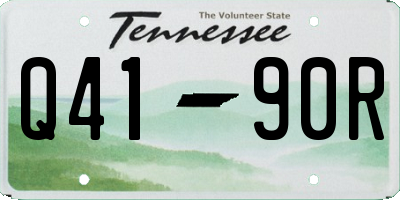 TN license plate Q4190R