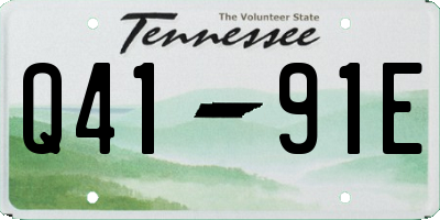 TN license plate Q4191E