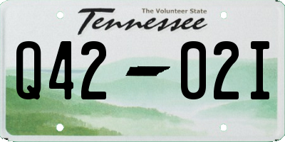 TN license plate Q4202I