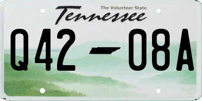 TN license plate Q4208A