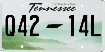 TN license plate Q4214L