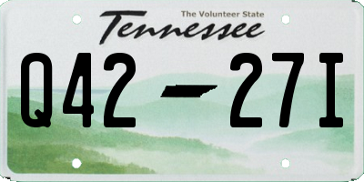 TN license plate Q4227I