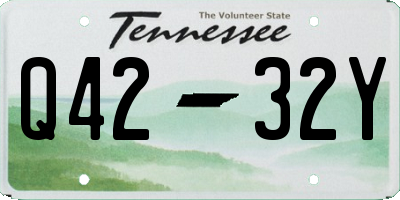 TN license plate Q4232Y