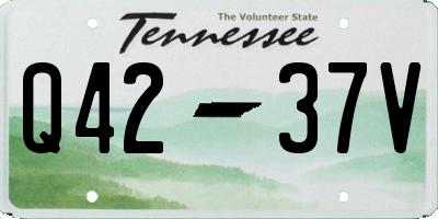 TN license plate Q4237V