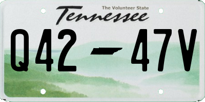 TN license plate Q4247V