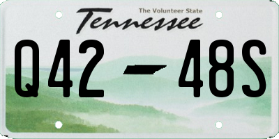 TN license plate Q4248S