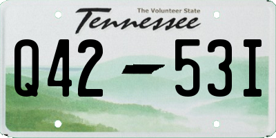 TN license plate Q4253I