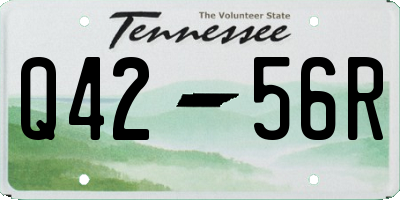 TN license plate Q4256R