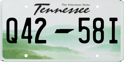 TN license plate Q4258I