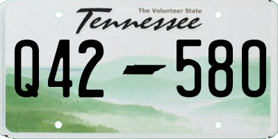 TN license plate Q4258O