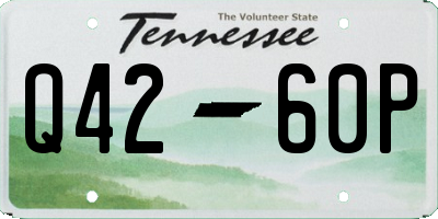 TN license plate Q4260P