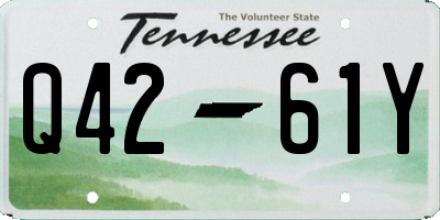 TN license plate Q4261Y