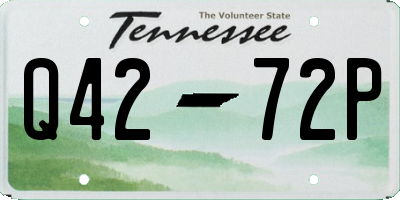 TN license plate Q4272P