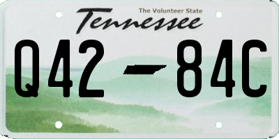 TN license plate Q4284C