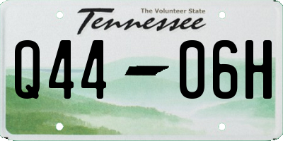 TN license plate Q4406H