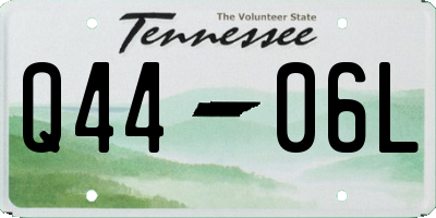 TN license plate Q4406L