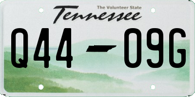 TN license plate Q4409G