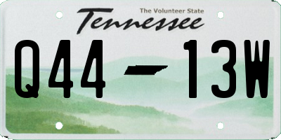 TN license plate Q4413W