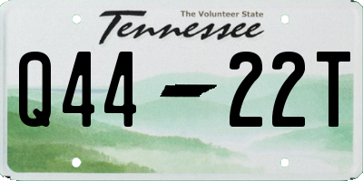 TN license plate Q4422T