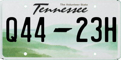 TN license plate Q4423H