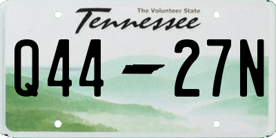 TN license plate Q4427N