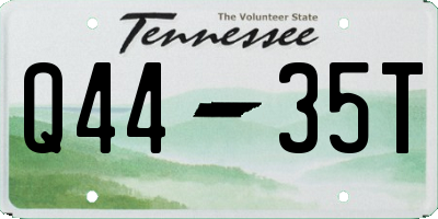 TN license plate Q4435T