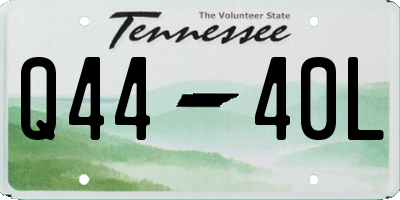 TN license plate Q4440L