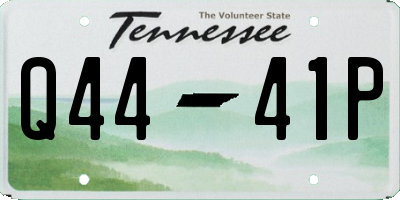 TN license plate Q4441P
